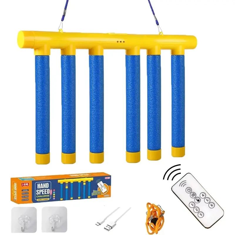 Reflection Challenge Game Toy - A family fun hand - eye coordination training toy with 3 - level adjustable speed settings, an upgraded remote control and a catching stick. It's a family fun game toy.