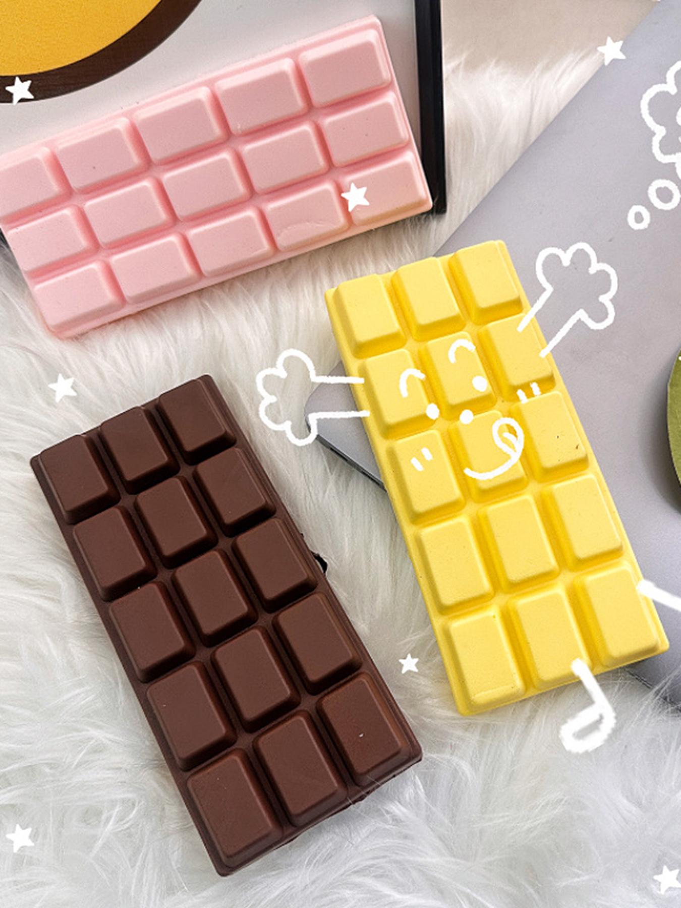 1pc-Simulation of eating and playing chocolate board slow rebound kneading music wet soft sticky hands.