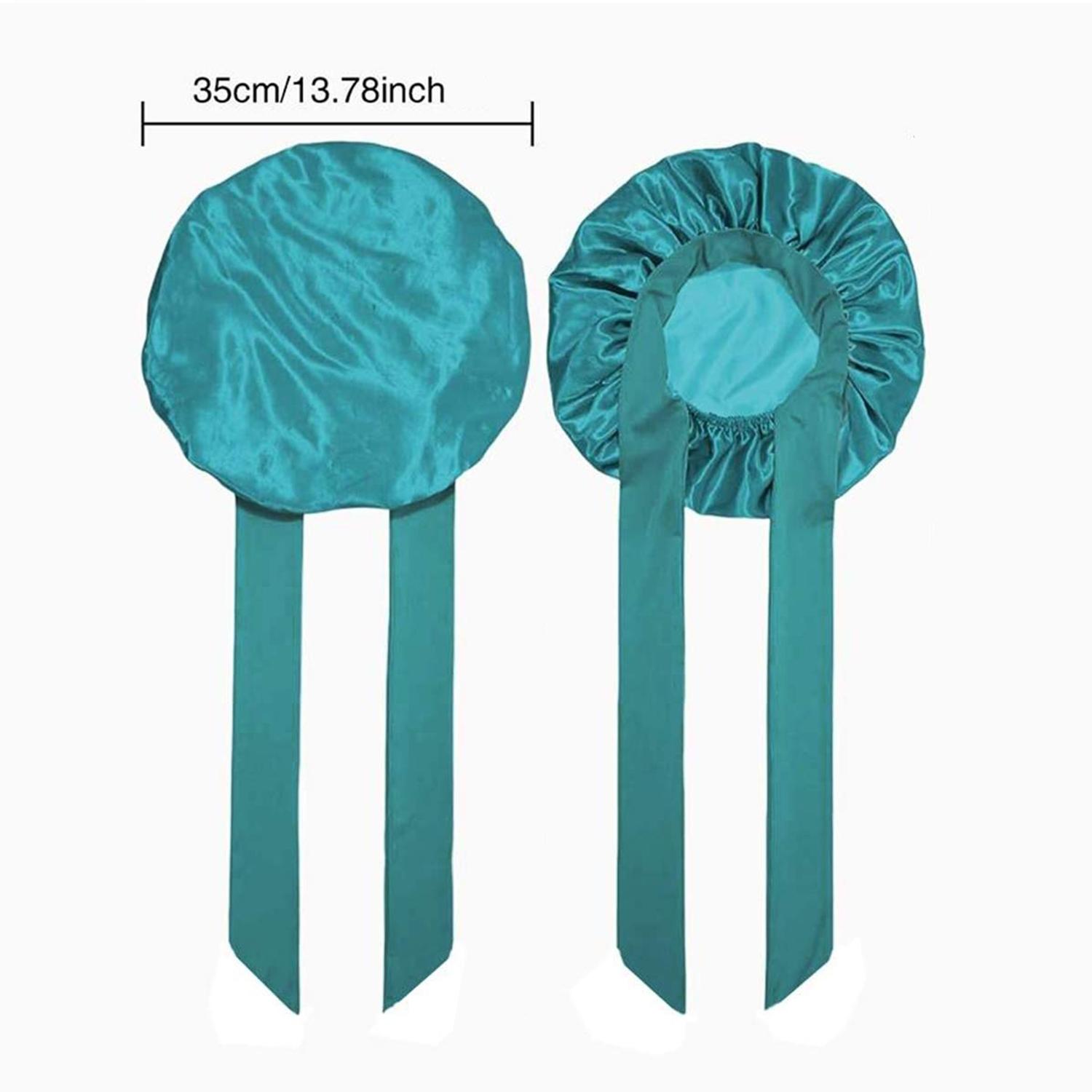 1/4 Pcs Double Layer Satin Bonnet,Soft and Breathable Hair Care Bonnet,Adjustable Night Sleeping Cap,Heatless Styling Tool for Women