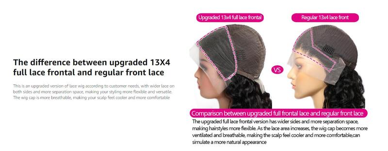 Lemoda 200% Density 15A Virgin 13x6 Deep Wave Full Lace Frontal Wig Human Hair 13x4 Water Wave density Human Hair HD Transparent Curly Front Wigs Lemoda 200% Density 15A Virgin 13x6 Deep Wave Full Lace Frontal Wig Human Hair 13x4 Water Wave density Human Hair HD Transparent Curly Front Wigs