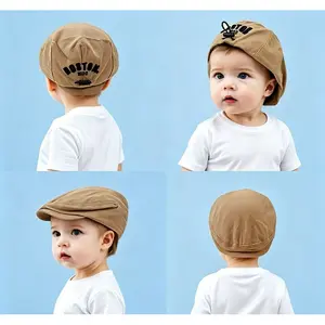 Adjustable Beret Hat, Suitable for Boys and Girls. Children's and Toddlers' Hat for Spring and Summer, Ideal for Children Aged 1-3. Lightweight, Cute, and Soft-brimmed Baseball Cap, an Essential Hat for Outdoor Activities in Spring