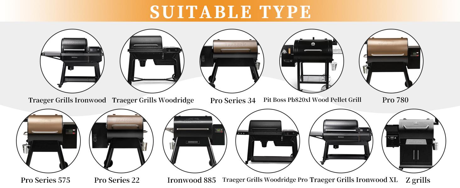 Magnetic Storage Bins & Paper Towel Holder for Traeger Smoker Grills Ironwood 885 Pro Series 34 22 D2 575 780 650 Z-Grills Pit Boss Utensils