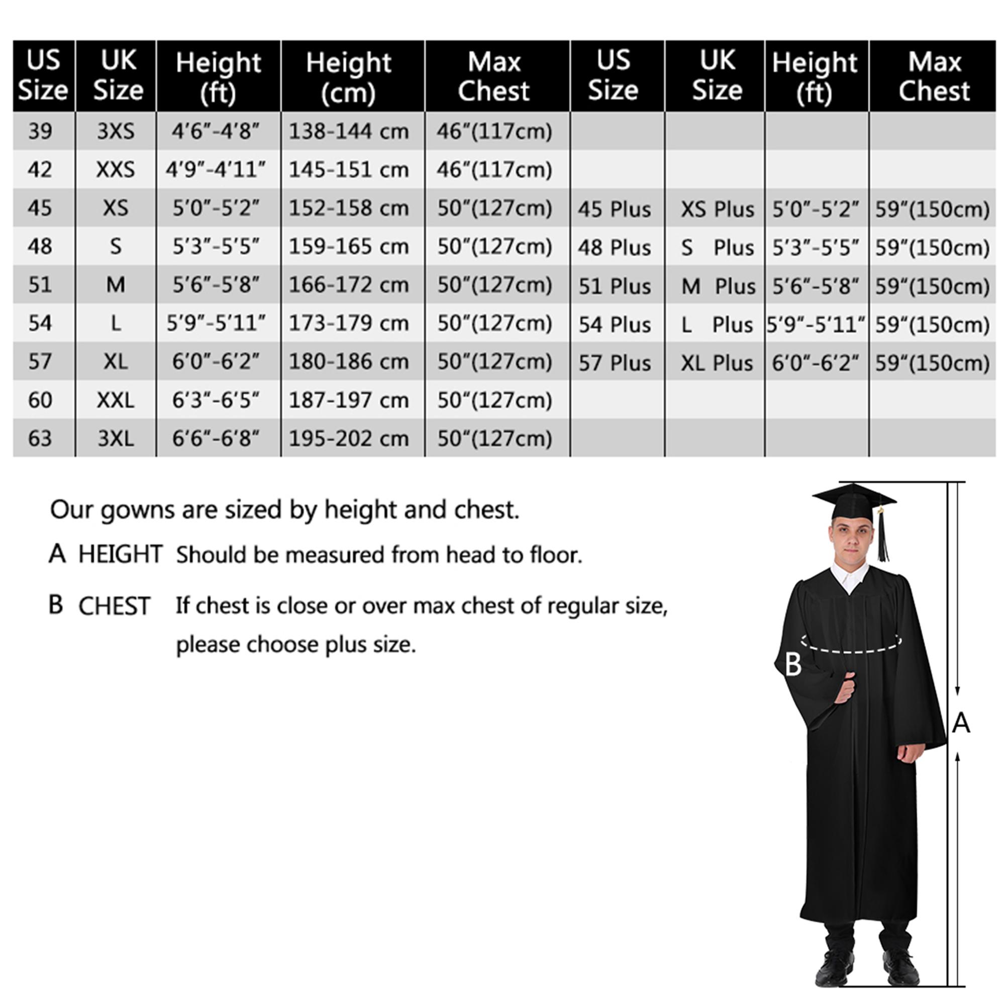 GRADUATIONMALL Class of 2026 Graduation Gown Set Premium Matte Bachelor Cap & Gown with Tassel High School & College Ceremony Essentials Multiple Colors Top Womenswear Clothes