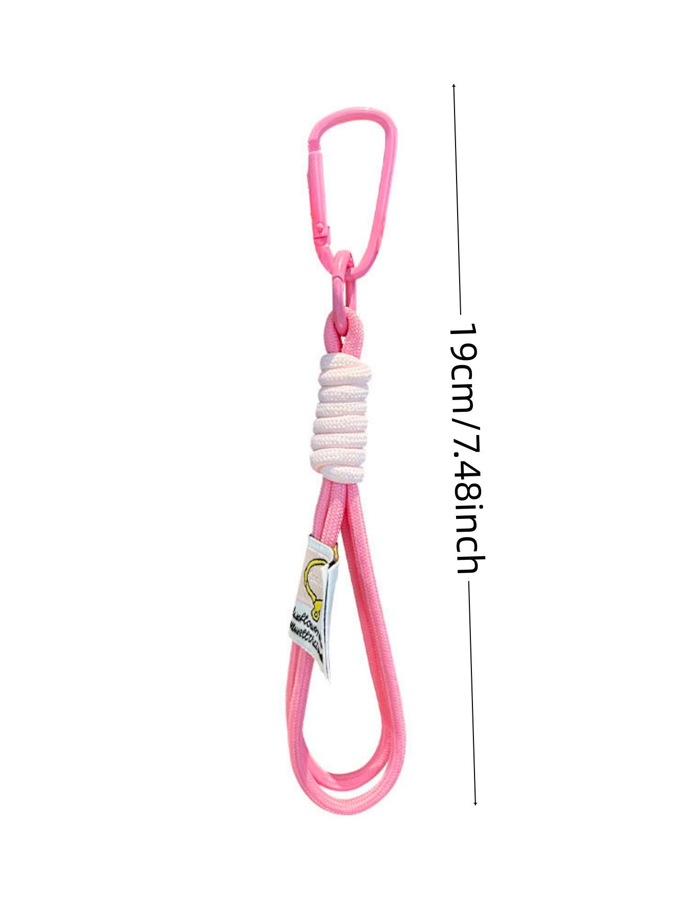 Handmade Multicolor Keychain, Backpack Decoration, Anti-Loss Keychain, Phone Accessory, Polyester Short Strap Pendant, Phone Case Keychain