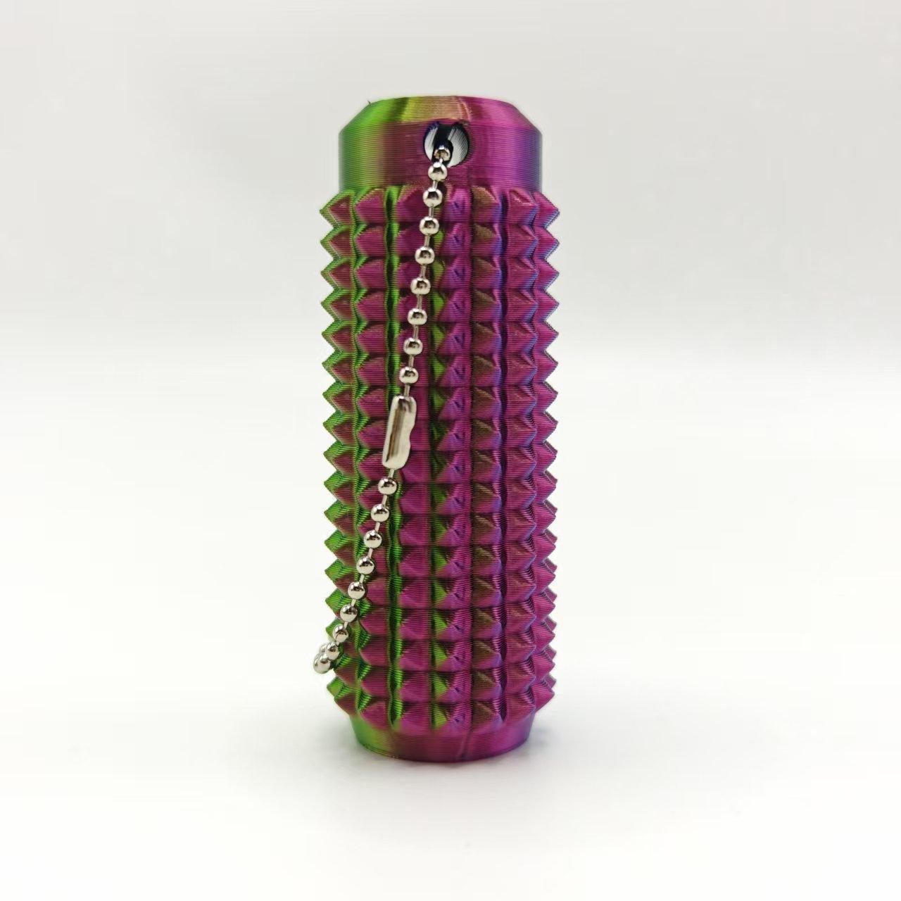 3D Printed Stress Relief Keychain, Colorful Small Handle Keyring, Pressure Sensor, Relax Your Hand, Unique Design, Perfect Gift