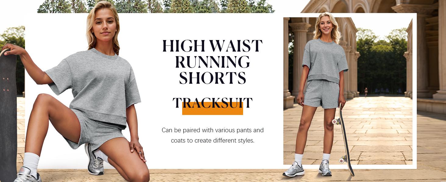 FISOEW Womens 2 Piece Outfits Casual Oversized Cropped Sweatshirt and High Waist Running Shorts Tracksuit Sets tracksuits #Springtok #TikTokShopJumpstartSale Summer Sportswear i am gia track set tracksuits for women FISOEW Womens 2 Piece Outfits Casual Oversized Cropped Sweatshirt and High Waist Running Shorts Tracksuit Sets tracksuits #Springtok #TikTokShopJumpstartSale Summer Sportswear i am gia track set tracksuits for women