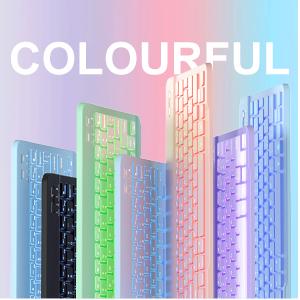 Detachable Wireless KB Folio Case for 11-in iPad Air (M4/M3/M2, 4th/5th Gen) with 7-Color Backlit, Pencil Holder, Starlight, Detachable Kb