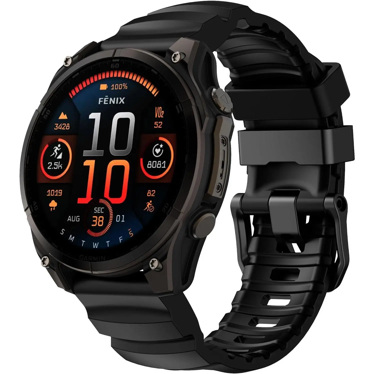 Rugged Silicone Sport Band for Garmin Fenix 8 47mm/Fenix 6 7 5 E/5 Plus/6 7 Pro for Men,22mm Quickfit Watch Bands Replacement Strap for Forerunner 965/955/945/935/Instinct 2/EPIX 2