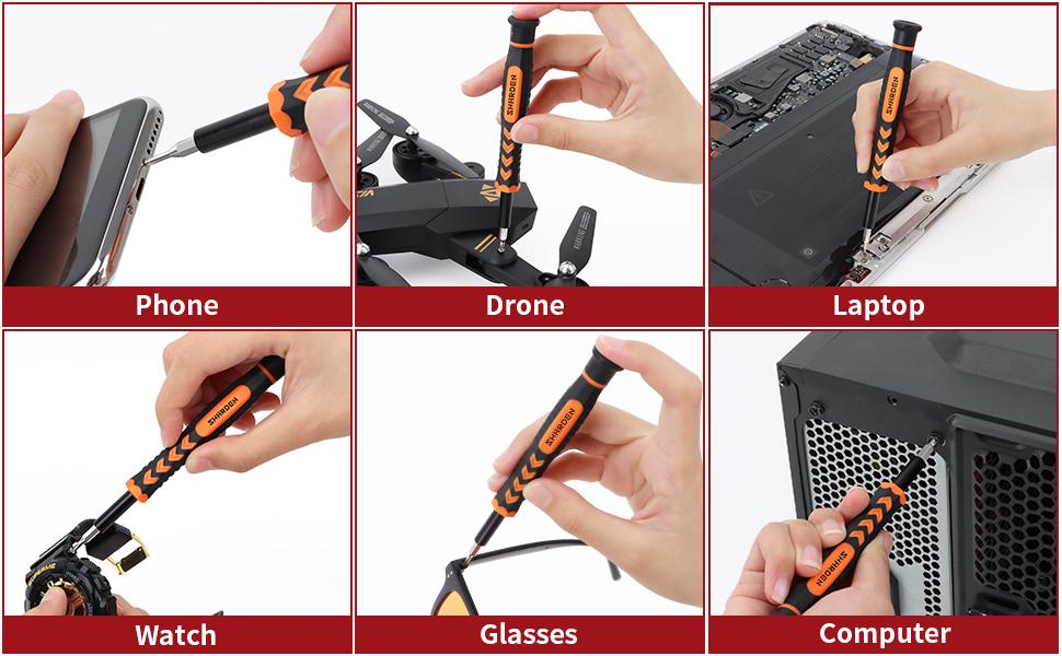 SHARDEN 58 in 1 Small Precision Screwdriver Set with Magnetic Sockets, Includes Case for iPhone, MacBook, PC, and More Electronic Tools Kit SHARDEN 58 in 1 Small Precision Screwdriver Set with Magnetic Sockets, Includes Case for iPhone, MacBook, PC, and More Electronic Tools Kit