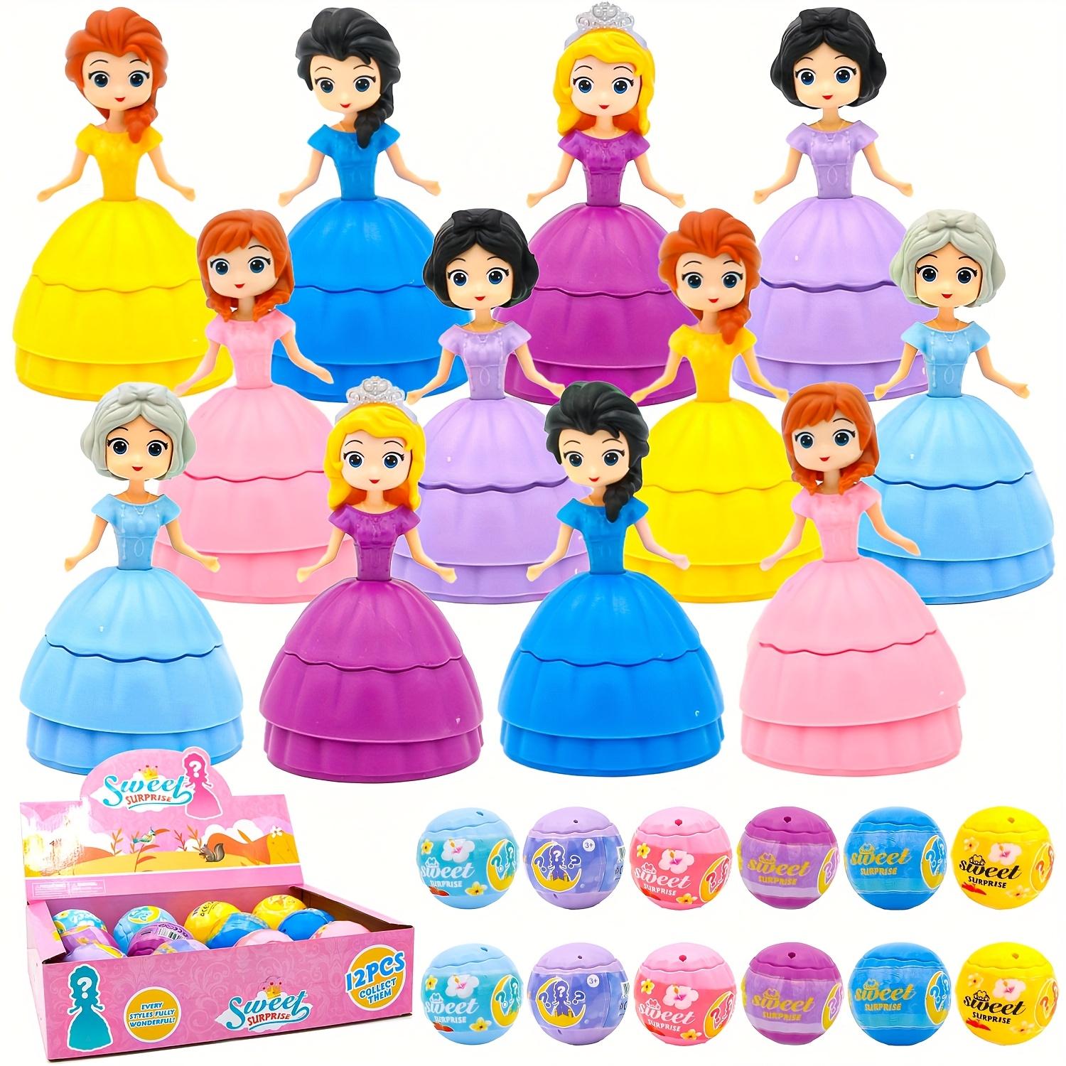 Easter Gift Set, 12 Pre-Filled Easter Eggs, Princess Toy Inside, Perfect Easter Basket Gift, Fun and Creative Easter Surprise