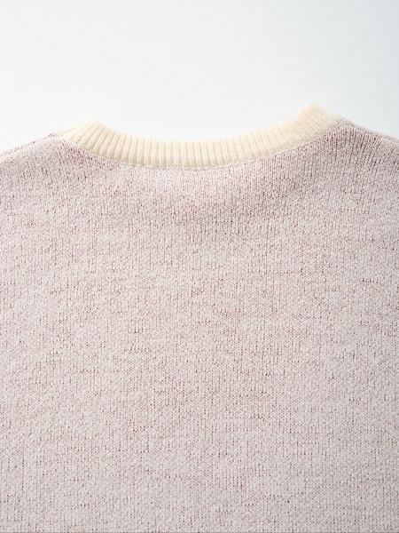 Cute Fall & Winter Unisex Casual Sweater with Love Heart Pattern, Loose-Fitting Long Sleeve Pullover for Valentine's Gift