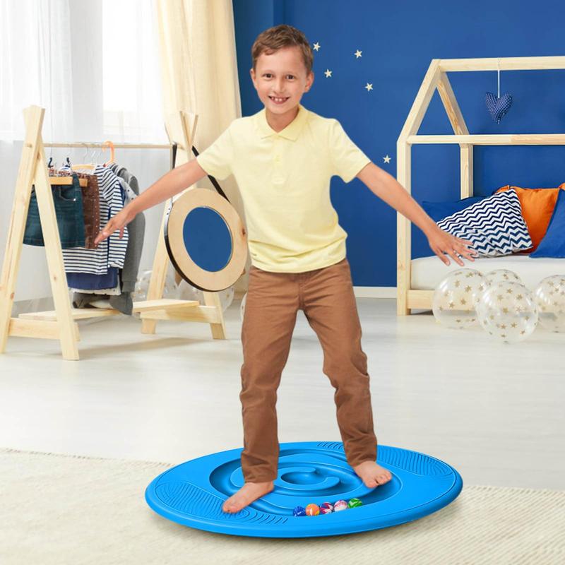 Balance Board Rocker Maze Board with 5 Balls, Children Snail Balance Board, Toddler Physical Therapy Toy,fathersdaygifts Outdoorfun Colorful Durable Balanceboard body coordination training