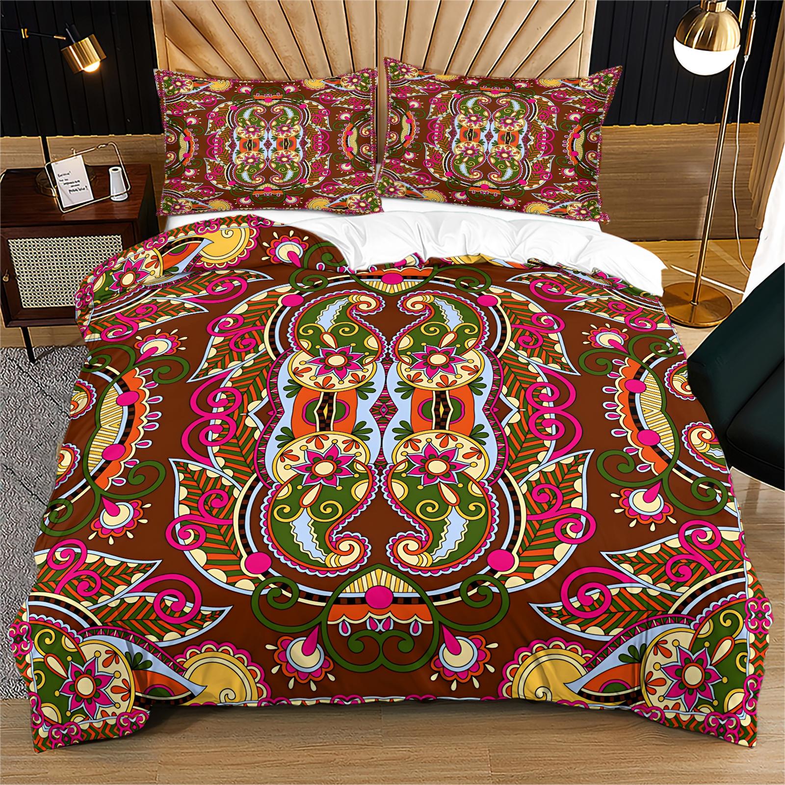 2/3 Pcs Abstract Art Print Duvet Cover Set, Modern Minimalist Bedding Set, Ultra Soft Microfiber with HD Digital Printing, Zipper Closure, Wrinkle-Resistant, Perfect for Bedroom, Dorm & Guest Room, All Season Use - No Filling