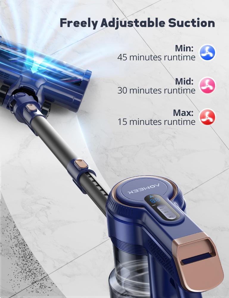 Qikcln VC06/ Voweek VC09/ Tagic VC02 Stick Cordless Vacuum Cleaner with ...