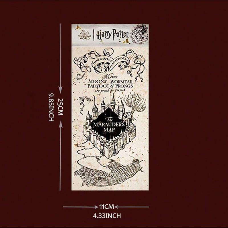 Harry Potter Officially Licensed Marauder's Map of Hogwarts School of Magic Treasure Hunt Prop for Cosplay & Home Decor Unisex Edition Harry Potter Officially Licensed Marauder's Map of Hogwarts School of Magic Treasure Hunt Prop for Cosplay & Home Decor Unisex Edition