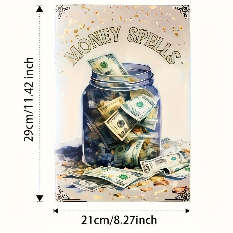 Prosperity Ritual Handbook with Candles Crystal Energy Arrays, Enhance Wealth Manifestation, Money Magic Spells, Boost Daily Financial Abilities