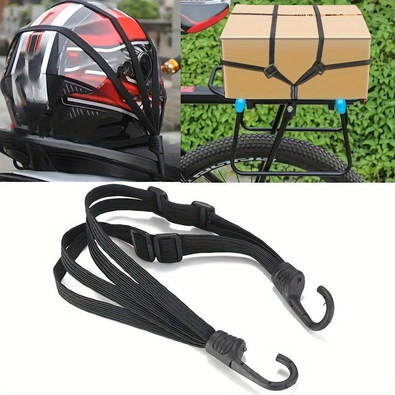 A multi-functional binding strap, motorcycle helmet binding strap, adjustable elastic elastic rope, hand-held electric bike net pocket tension rope hook, bicycle rear seat binding strap, suitable for outdoor travel and camping