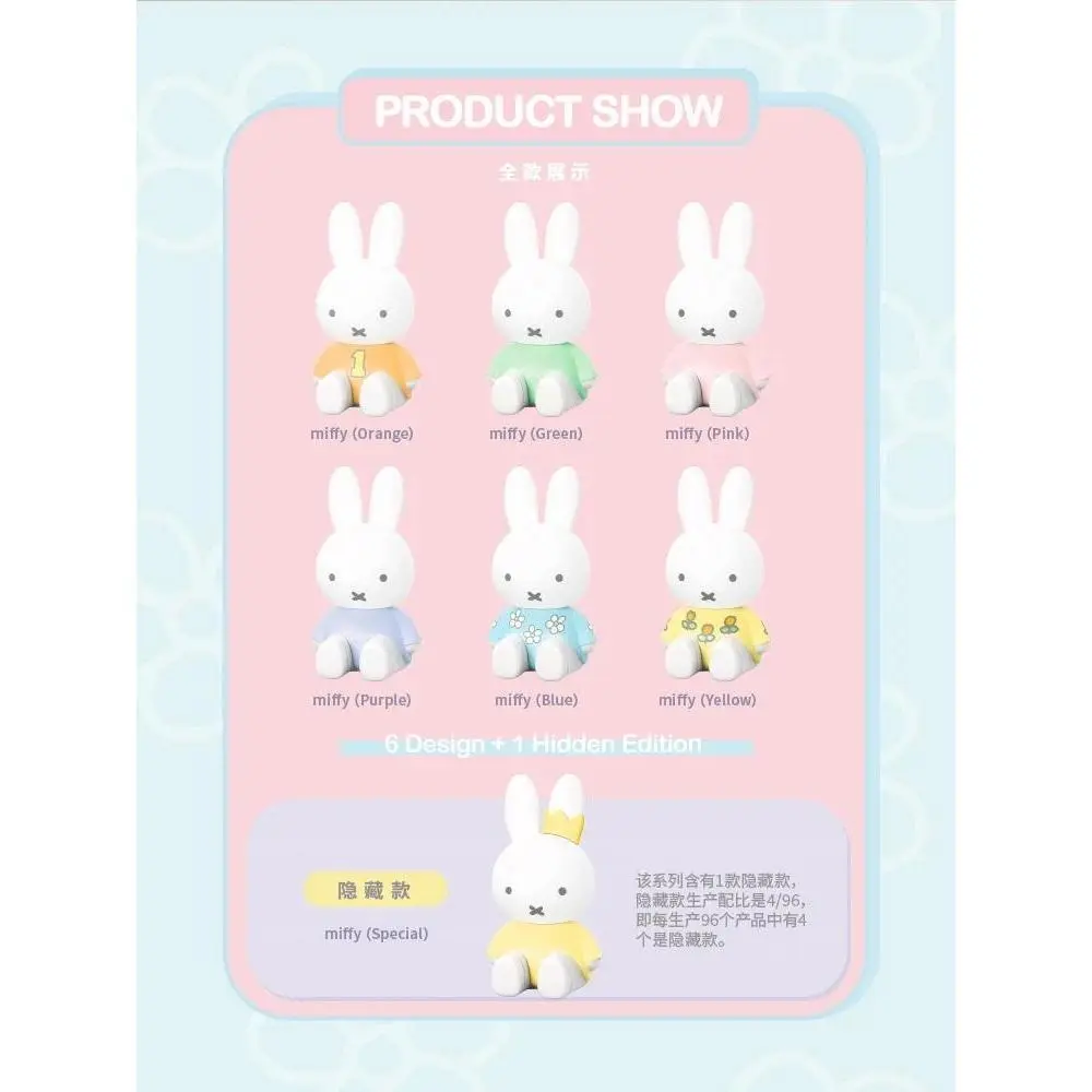 Miffy Original Phone Stand Stretching Bracket Series Kawaii Desktop Decoration Anime Peripheral Figure Doll Toy Gift
