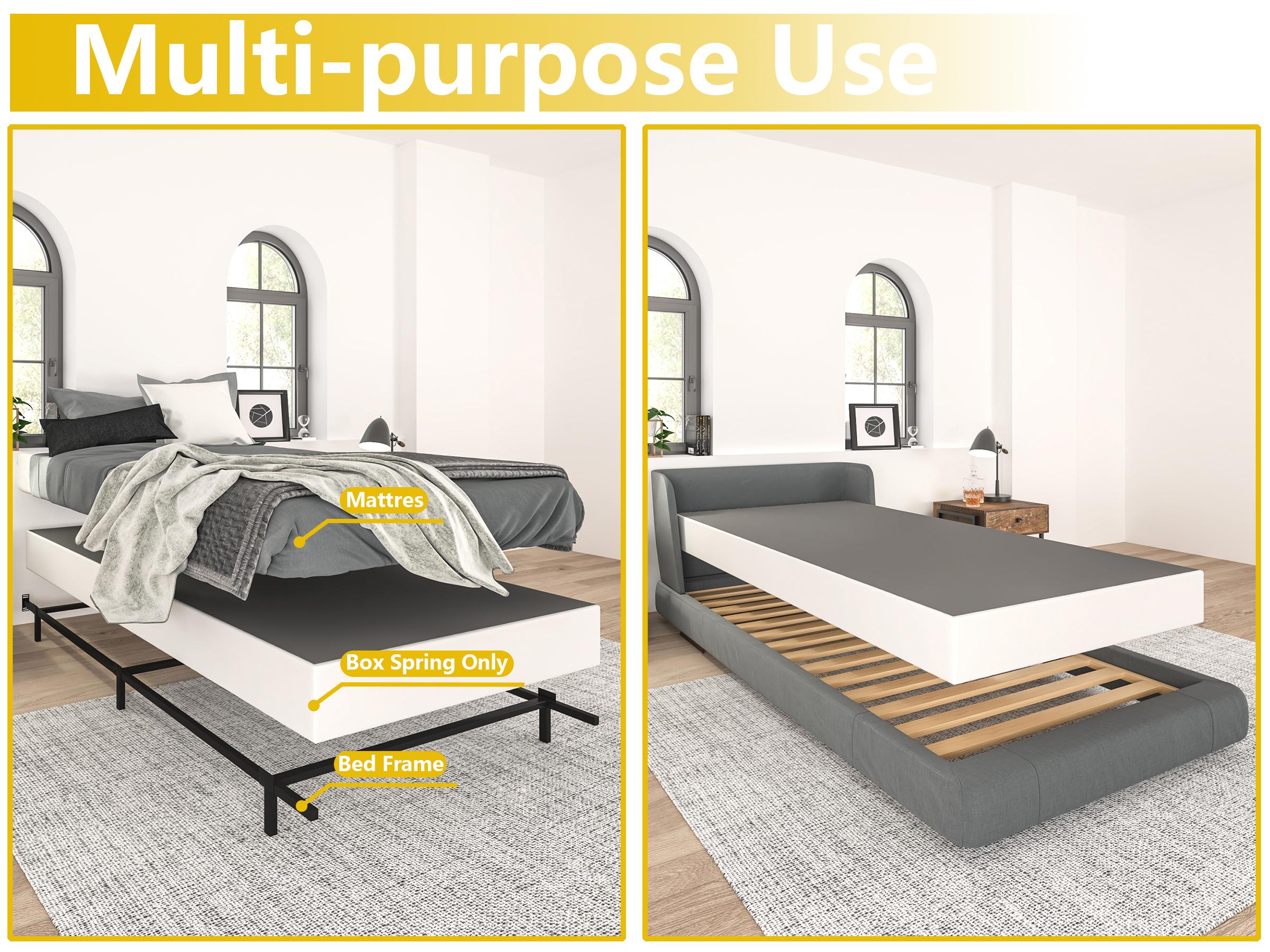 Edenza-Queen Box Spring 5 7 9 Inch, Heavy Duty Mattress BoxSpring Foundation, Sturdy Queen Box Springs for Bed with Fabric Cover Set, Easy Assembly, Noise Free Edenza-Queen Box Spring 5 7 9 Inch, Heavy Duty Mattress BoxSpring Foundation, Sturdy Queen Box Springs for Bed with Fabric Cover Set, Easy Assembly, Noise Free