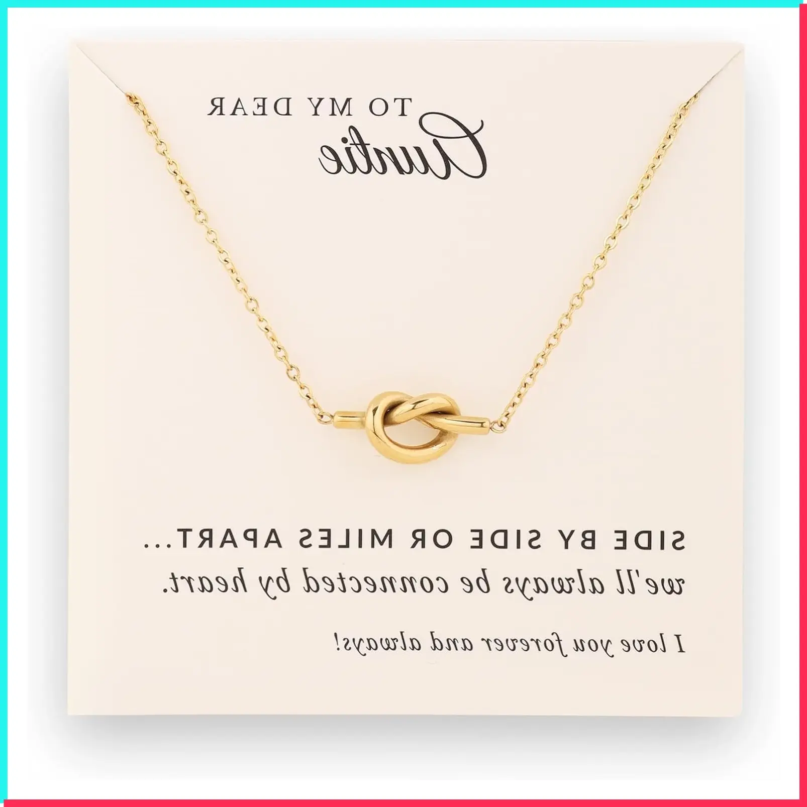 Best Auntie Ever Necklace - Birthday Jewelry Gift for Women