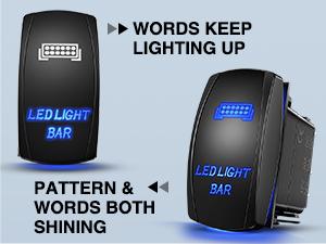 Nilight LED Light Bar Wiring Harness Kit 12AWG Heavy Duty 12V 5Pin Rocker Switch Laser On Off Waterproof Switch Power Relay Blade Fuse-2 Lead Black Lighting Outdoor  dealsforyoudays