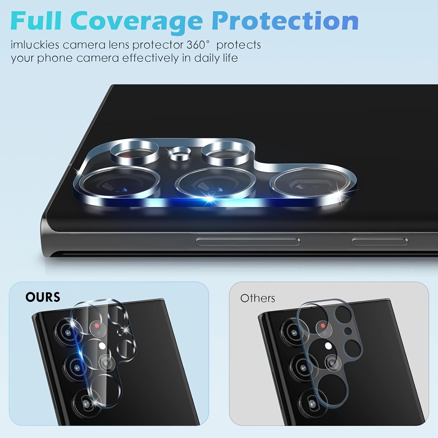 Premium 9H Tempered Glass Camera Lens Protector for SamSung for Galaxy S26 S25 S24 S23 S22 Ultra S25 S24 S23 S22 Plus FE with 2pcs Screen Protectors Smartphone Camera Accessories