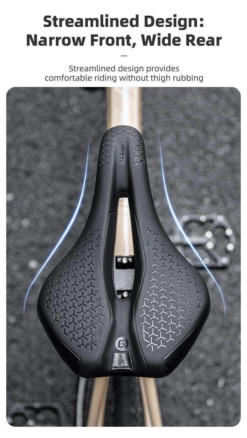 ROCKBROS Bike Saddle MTB Road Bike Seat Cushion Comfortable Hollow Riding Bicycle Accessories