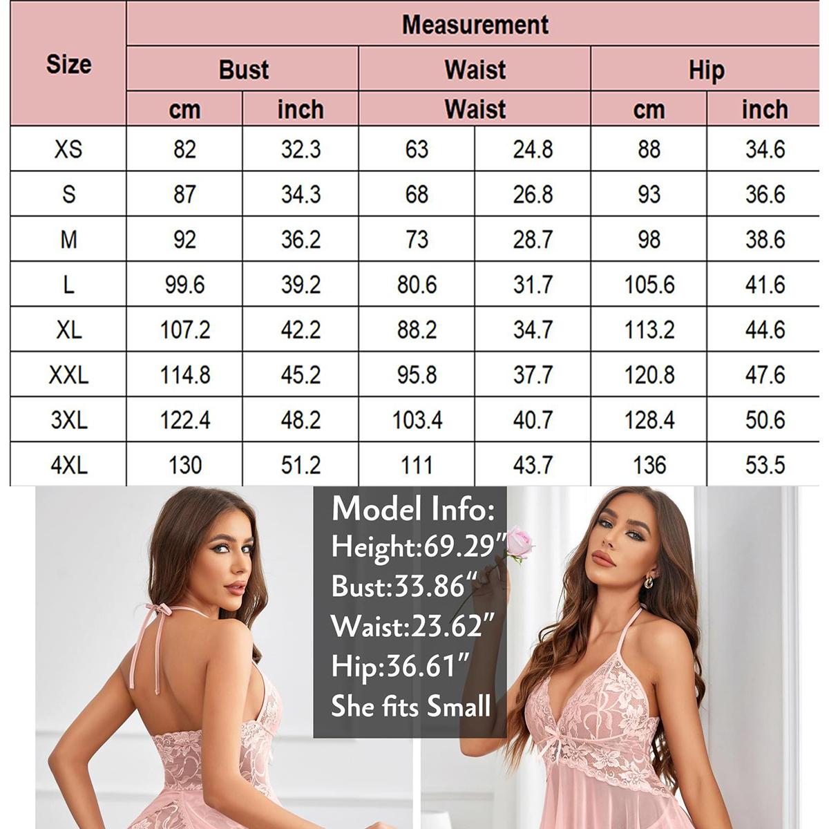 Avidlove Lingerie for Women Lace Halter Chemise V Neck Nightgown  Sleepwear Nightdress