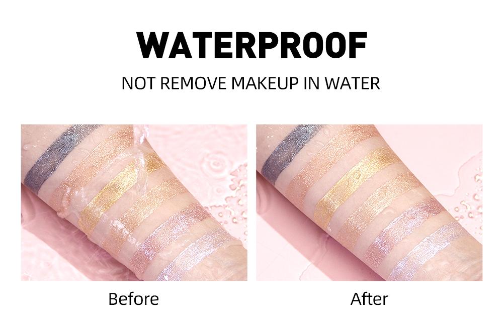 Liquid Lipstick Gloss, Dual-Use Eye Shadow and Lip Color, Long-Lasting, Easy Application, Shimmer Finish, Silver Gold Colors