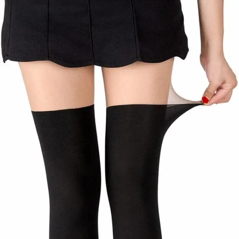 Women's Tights Seamless Pantyhose False High Anime Cartoons Stockings Tight Lolita Pantyhose Nightclubs Tinted Sheer Thigh High