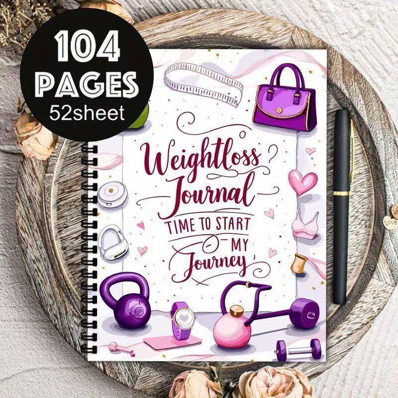 Bestselling Artistic Weight Loss Planner, Inspirational Fitness and Weight Management Journal, Ideal for Fitness Enthusiasts