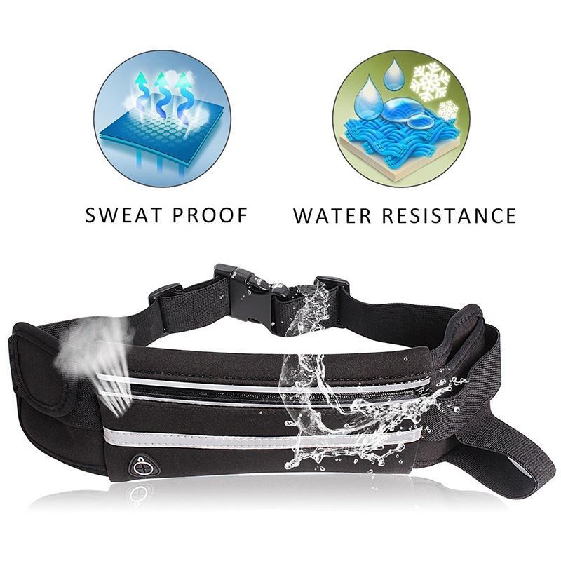 Running Belt for Women & Men, Money & Hiking Fanny Pack, Cycling Bag, Adjustable Pouch for Phone, Keys & Cash. Lightweight for Outdoor Activities