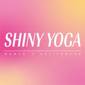 Shiny yoga shop logo