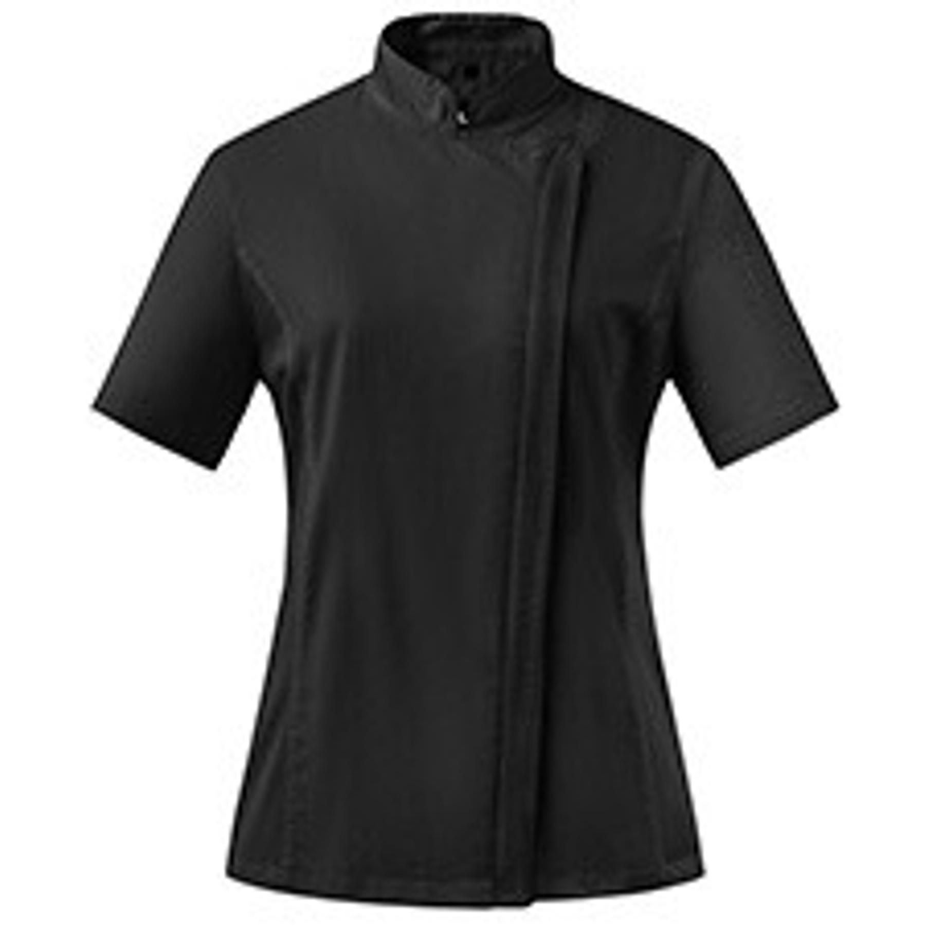 Chef Jacket for Women, Zipper Chef Coat with Side Mesh Vents | Long or Short Sleeve Chef Shirt Uniform for Kitchen Restaurant, Thermometer Pocket, Apron Tab, 1 or 2 Pack