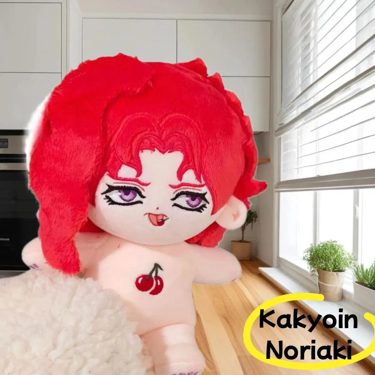 Stuffed 20cm JoJo's Bizarre Adventure Kakyoin Noriaki Plushies Toys Cartoon Lovely Cos Dress Up Toy Figures Xmas Birthday Gift