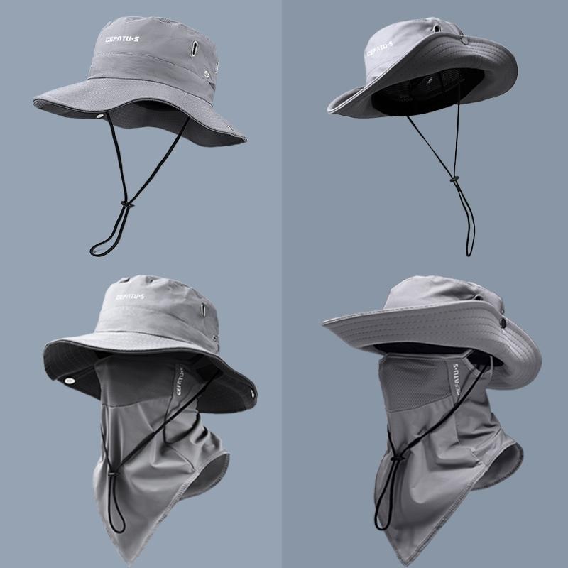 CEFATU.S 2-Piece Outdoor Wide-Brim Sun Hat & Ice Silk Face  display picture 2