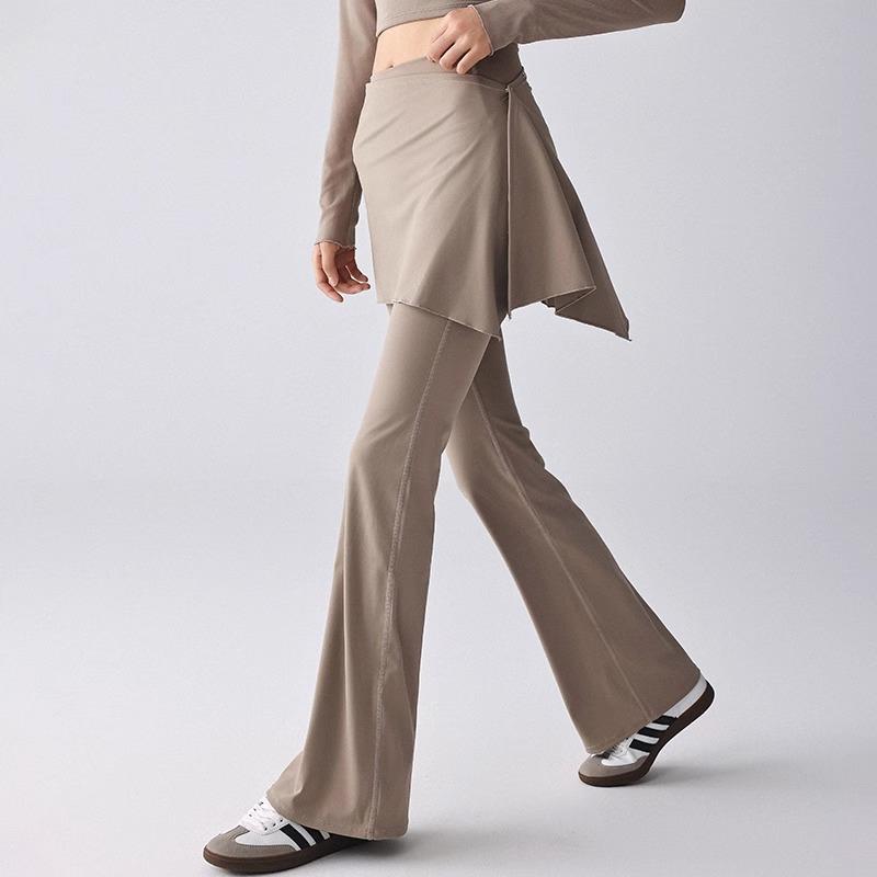 Micro-pull yoga pants women's new high waist hip lift outer wear dance yoga clothes Pilates sports fitness culottes set