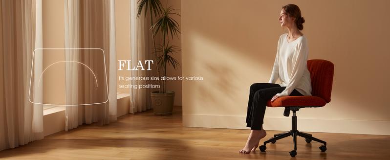 Dowinx Criss Cross Chair with Wheels, Preminum Fabric and Pocket Spring Cushion, Adjustable Swivel Wide Seat Computer Chair, Morden Design Vanity Chair