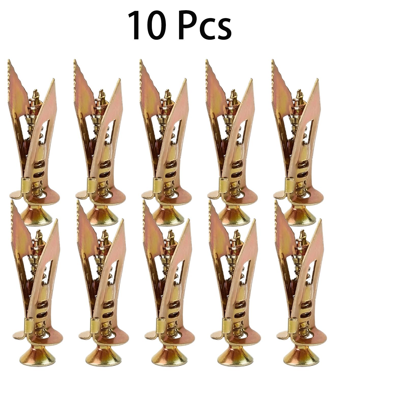 Heavy Duty 65Mn Steel Metal Expansion Anchor Kit No Drill Drywall Anchors, Deep Thread for Gypsum Board Thin Brick Fiber Cement, Keep Wall Clean & Repair-Free, Screws Removable Anchor Retained No Large Holes