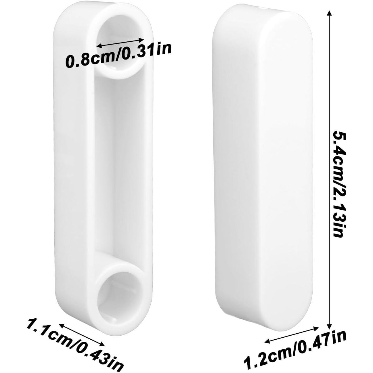 8 count White Wire Shelving Spacer End Caps, ABS Closet Rod End Caps Tools  Closet Shelf System Covers Supports Bracket for Wardrobe Wire Shelves Bookshelves Organizational Racks & Curtain