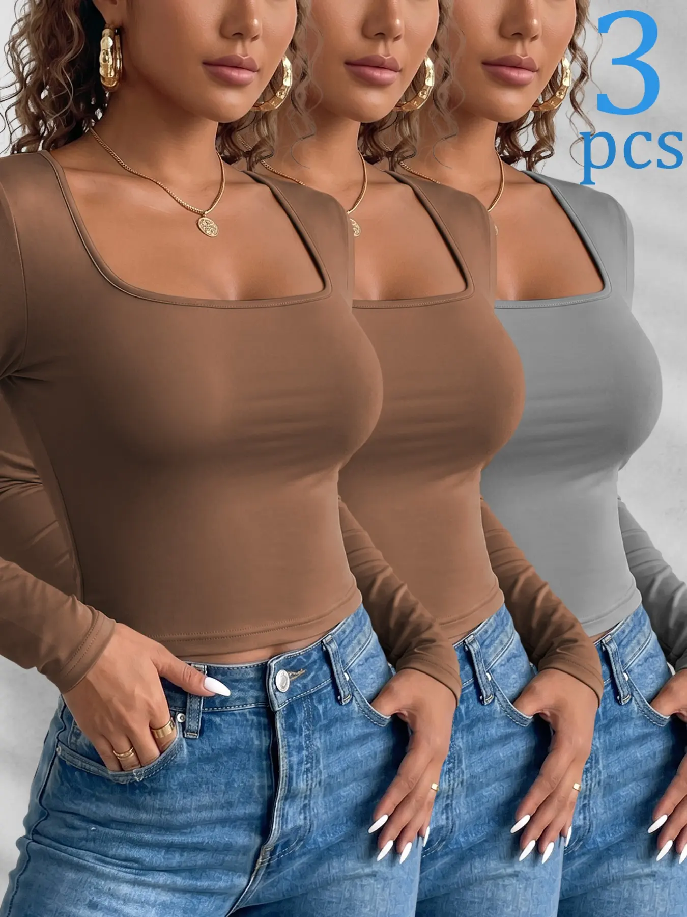 Coffee Brown + Coffee Brown + Earth Gray