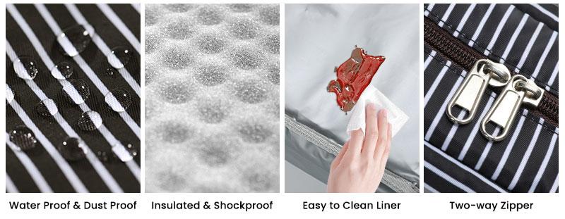 MEXS Lunch Bag Tote Bag Lunch Organizer Lunch Holder Insulated Lunch Cooler Bag 11L for Picnic Office for Women/Men