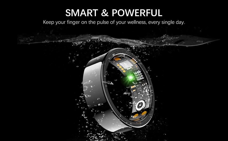2026 Smart Ring for Women Men, Fitness Ring with Heart Rate, Blood Oxygen,Stress, Sleep Tracker, Step Tracker, Fit Ring No Subscription Fee, IP68 Waterproof Smart Ring for iPhone & Android # app fee