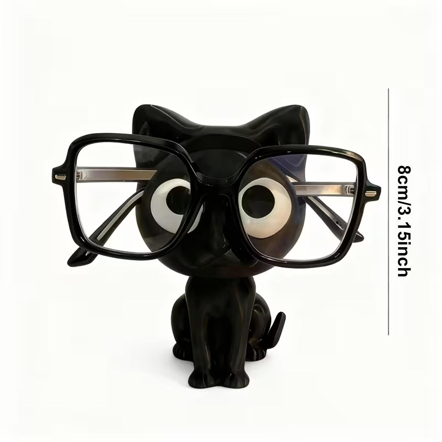 Cat Eyeglasses Frame, Cute Plastic Desktop Storage Box, Eyeglasses Holder, Home Decor, Holiday Gift, Stylish and Functional