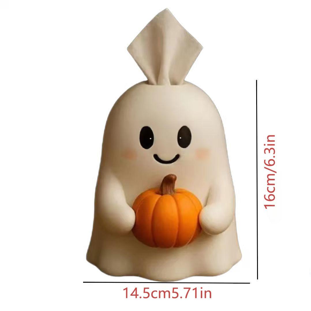 ⚠️ Size Check | Cute Ghost Tissue Box Cover | Halloween Room Decor | (TISSUES NOT INCLUDED)