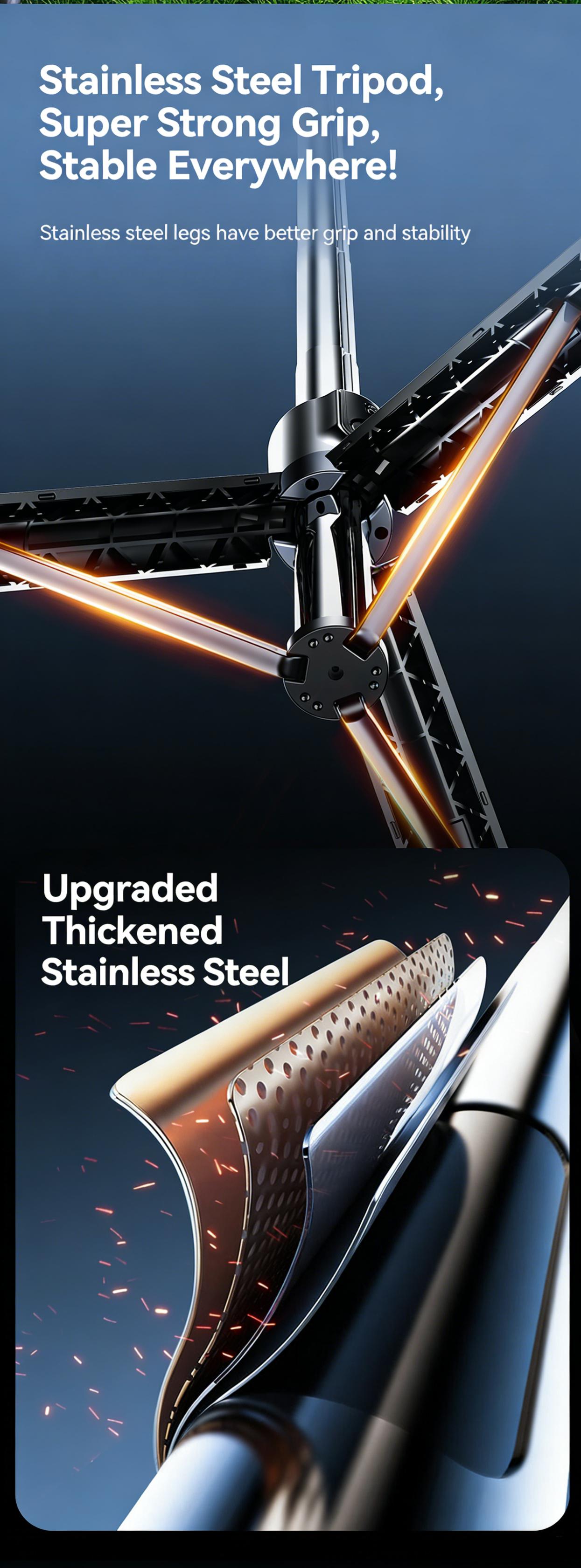 70.86" telescopic Selfie Stick Tripod, 3-Axis Anti-Shake with Bluetooth Remote, Compatible with iPhone/Android/Camera for Vlog/Live Stream