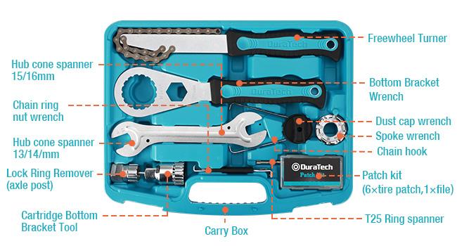 #JumpstartSale DURATECH Bike Repair Kit, Bicycle Tool Kit with Carry Case, Bike Accessories for Repairing Tyres, Brakes, Chains, Pedal, Mountain Bike & Road Bike Maintenance, Great Gift for Men, Women #JumpstartSale DURATECH Bike Repair Kit, Bicycle Tool Kit with Carry Case, Bike Accessories for Repairing Tyres, Brakes, Chains, Pedal, Mountain Bike & Road Bike Maintenance, Great Gift for Men, Women
