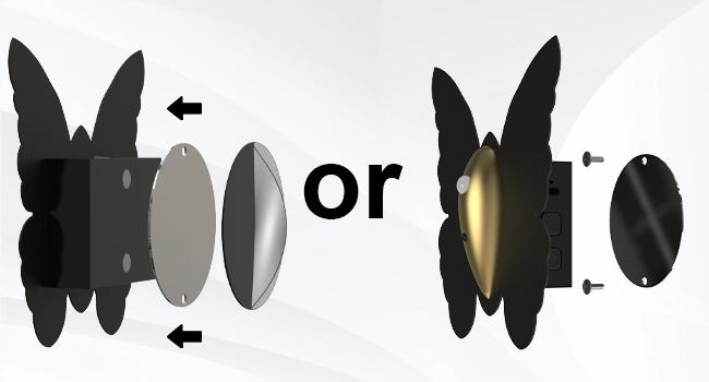 Spring Sales 2 Pack Smart Montion Sensor Butterfly wall Lights W/ Remote Control Rechargeable 5000mAh Battery USB-C Charging 3 Color Temperatures for Bedroom Living Room