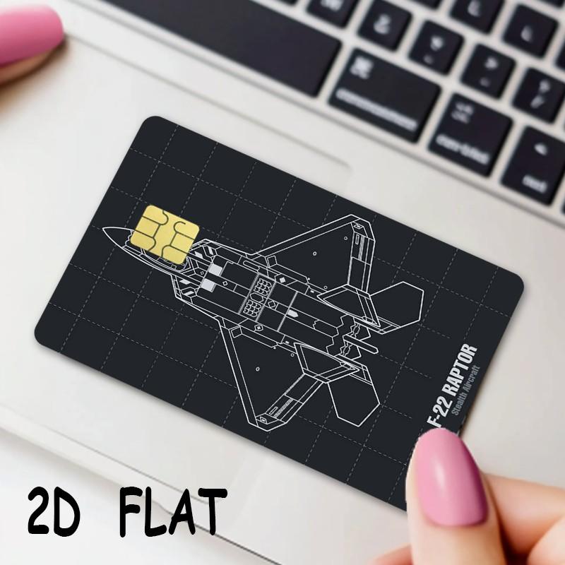Ultra-Thin Waterproof Scratch-Resistant Credit Card Stickers, 2-Pack Personalized Bank Card Decorative Stickers, Durable Adult Use
