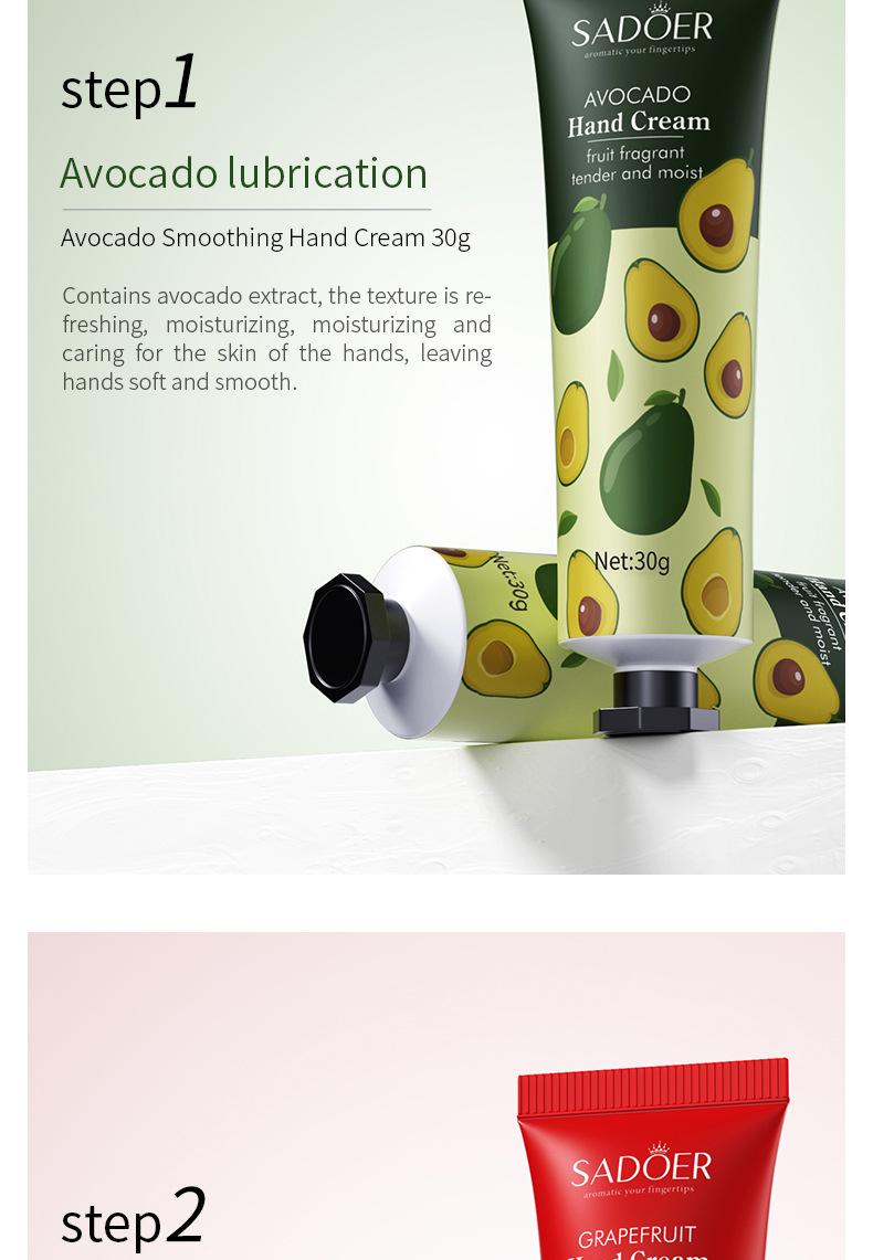 SADOER Anti-Crack Mini Hand Cream Hand Skin Care for Dry Cracked Hands Set, 5 Pieces Included